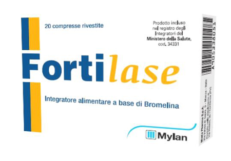 Fortilase Integratore Antinfiammatorio con Bromelina 20 Compresse