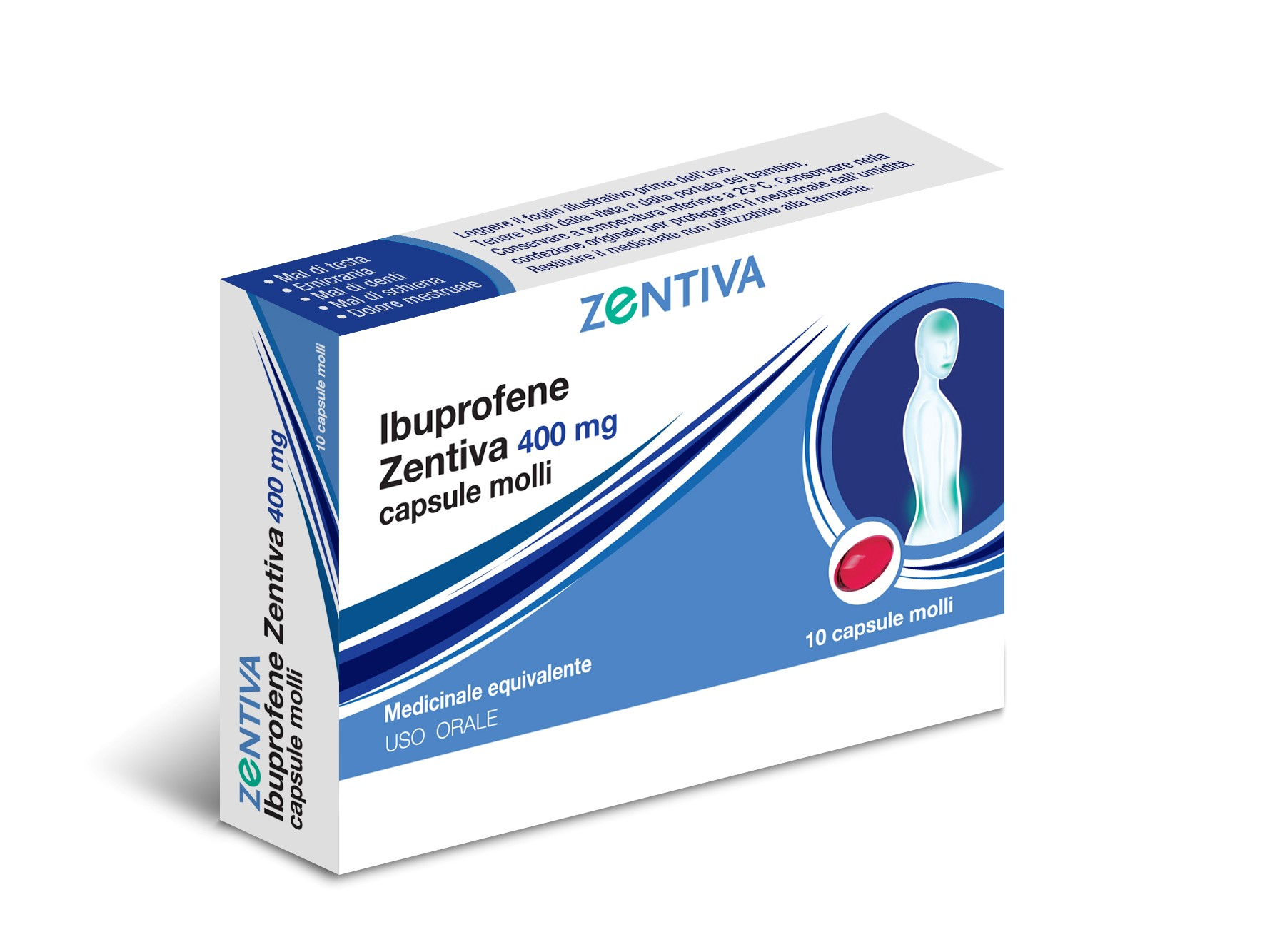 Ibuprofene zentiva capsule molli