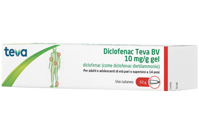 Diclofenac gel 10mg/g  60gteva