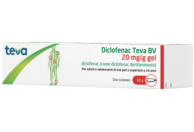 Diclofenac gel 20mg/g  60gteva