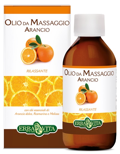 Arancio olio massaggio 250ml erbavita