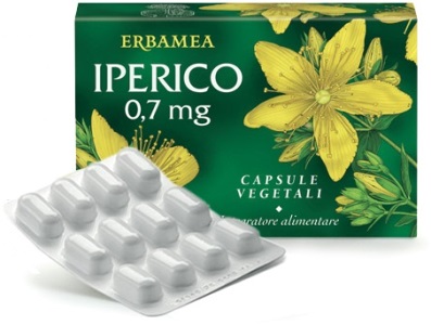 Erbamea Iperico Integratore Alimentare Relax e Stress 36 Capsule Vegetali