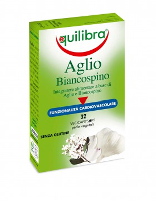 Equilibra Aglio e Biancospino Integratore Benessere Cardiovascolare 32 Capsule Vegetali