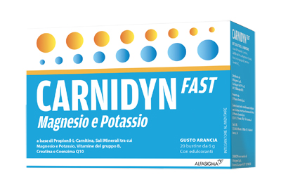 Carnidyn fast magnesio/potassio 20 bustine