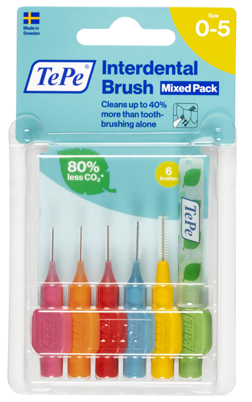 Tepe scovolini misti 6 pezzi rosa a verde