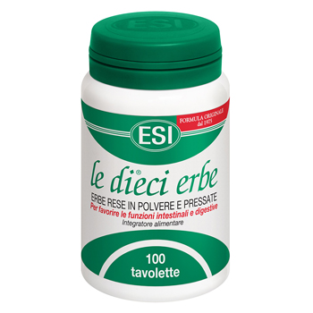 Esi Le Dieci Erbe Integratore Digestivo 100 Tavolette 40g