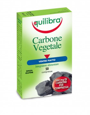Equilibra Carbone Vegetale Integratore Pancia Piatta 50 Compresse