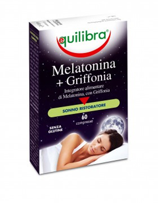 Equilibra Melatonina + Griffonia Integratore Rilassante 60 Compresse