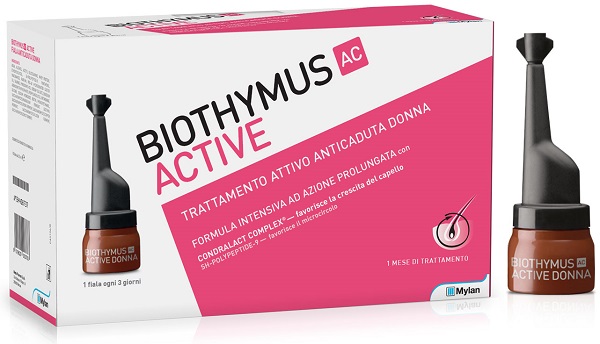 Biothymus AC Active Fiale Donna Trattamento Anticaduta 10 Fiale
