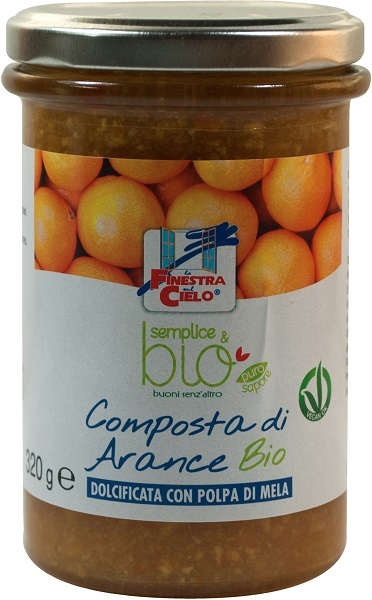 Composta di arance con polpa di mela bio 320 g