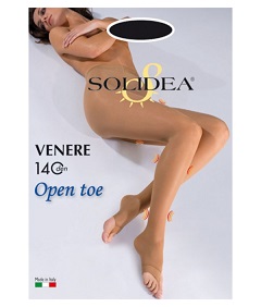 Venere 140 open toe collant nero 1 small