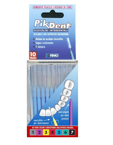 Pikdent scovolino 5 0,8mm azzurro 10pz