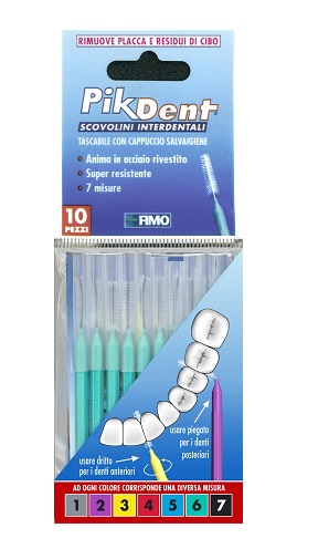 Pikdent scovolino 6 1mm verde 10pz