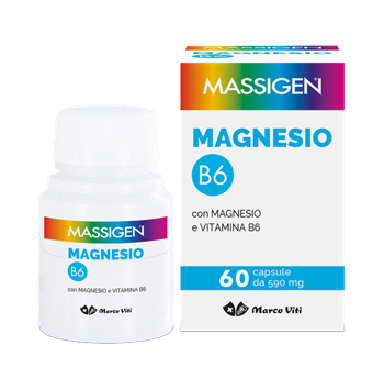 Massigen Magnesio B6 Integratore 60 Capsule