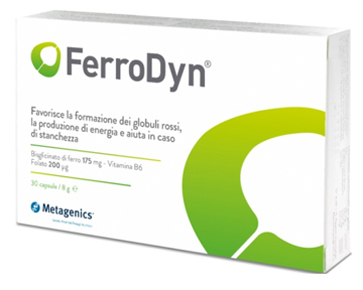 FerroDyn Integratore di Ferro Formazione Globuli Rossi 30 Capsule