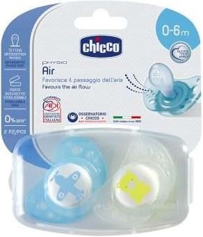 Chicco succh.air silic.girl  0-6m+ 2pz
