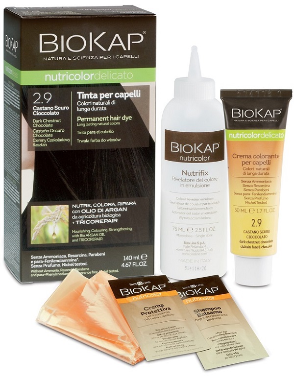 Biokap Nutricolor Delicato 2.9 Tinta Per Capelli Castano Scuro Cioccolato