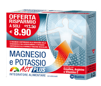 Magnesio potassio act plus 14 bustine