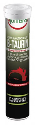 Equilibra B- Taurin Integratore Energetico per Sportivi 20 Compresse Effervescenti