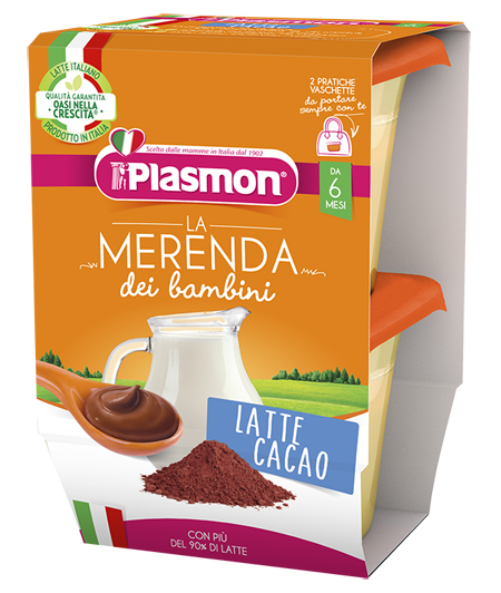 Plasmon la merenda dei bambini merende latte cacao asettico 2 x 120 g