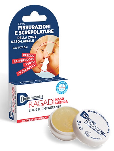 Dermovitamina ragadi naso e labbra lipogel riparatore 8 ml