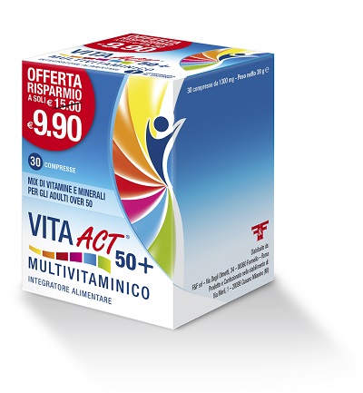 Multivitaminico act 50+ 30 compresse
