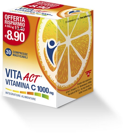 Vitamina c act 1000mg 30 compresse masticabili