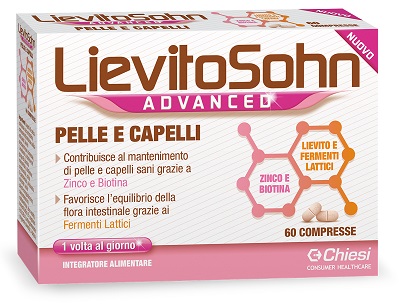 LievitoSohn Advanced Pelle e Capelli Integratore 60 Compresse