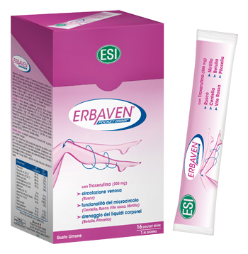 ESI Erbaven Integratore Gambe Pesanti 16 Pocket Drink