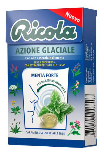Ricola Azione Glaciale Senza Zuccheri 50g