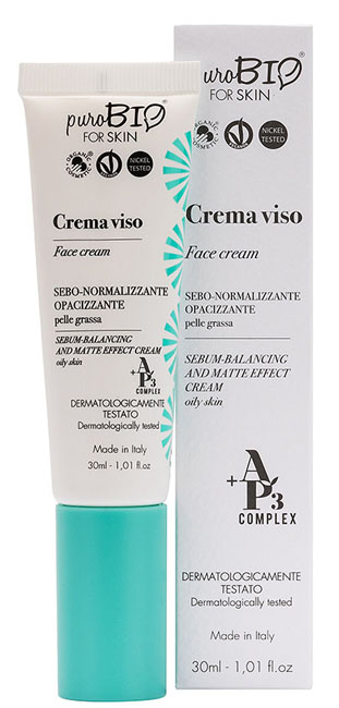 Purobio fs crema viso sebo normalizzante 30 ml