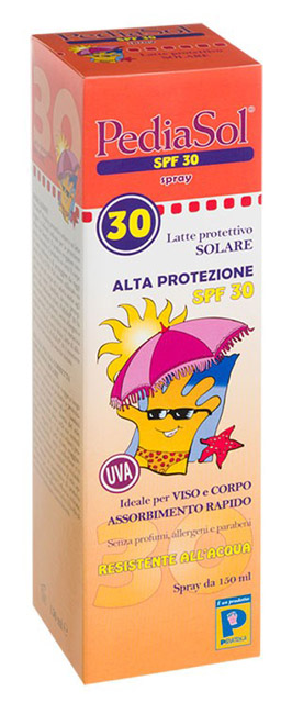 Pediasol spf 30 latte solare spray 150 ml
