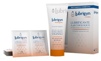 Lubrigyn kit crema 12 bustine x 2 ml + detergente 100 ml