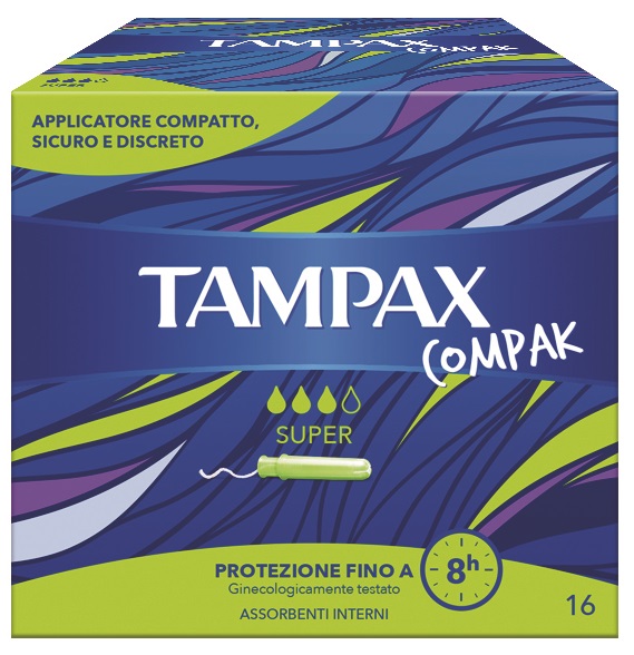 Tampax compak super 16 tamp.