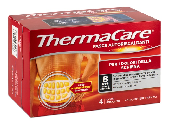 Fascia autoriscaldante a calore terapeutico thermacare schiena 4 pezzi