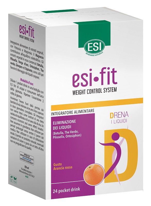 ESI Fit D Drena Integratore per l'eliminazione dei Liquidi 24 Pocket Drink