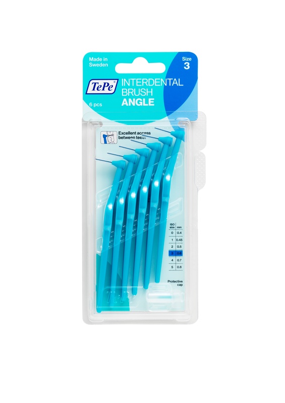 Tepe Angle Blu Scovolino Angolato Per Pulizia Interdentale Misura Iso 3 Filo 0,6 Mm 6 Pezzi