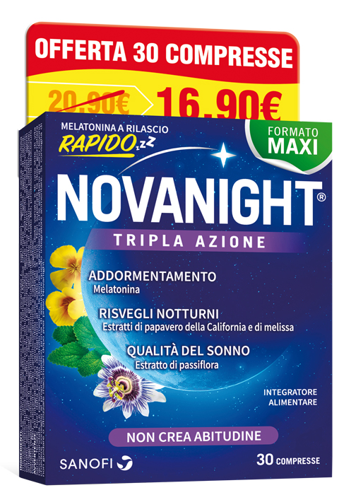 Novanight 30 compresse rilascio radido promo