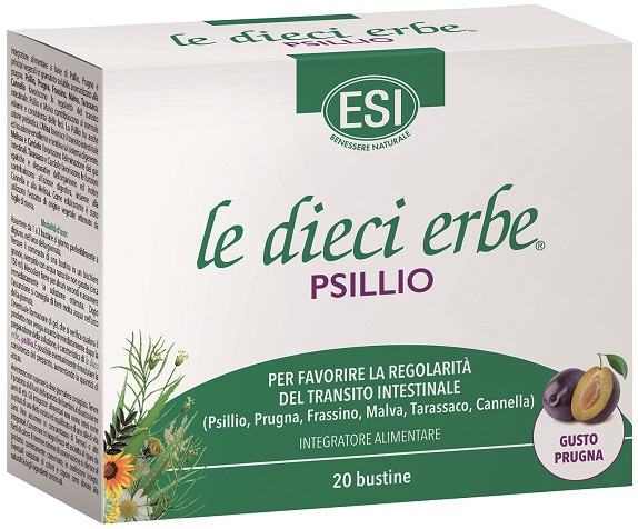 Esi Le Dieci Erbe Psillio Integratore Per La Regolarità Intestinale 20 Bustine