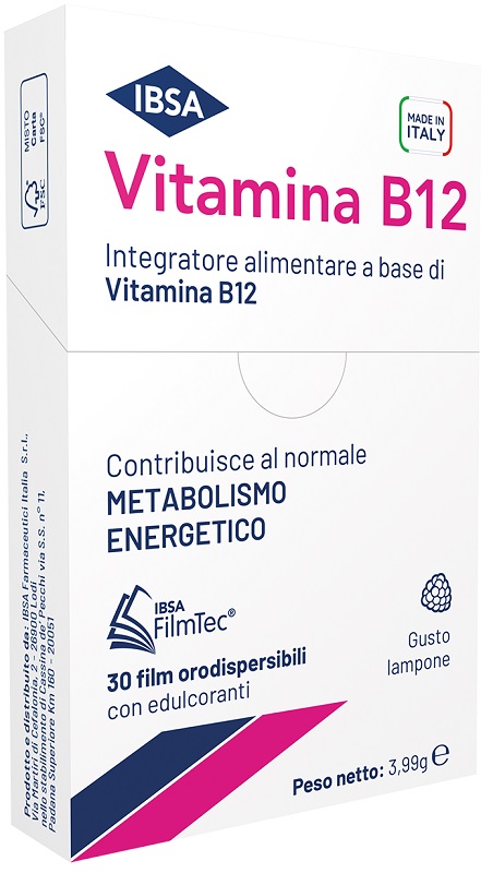 Ibsa Vitamina B12 Integratore 30 Film Orodispersibili