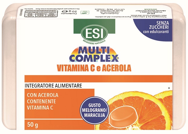 Esi Multicomplex Integratore Vitamina C ed Acerola 50 Caramelle