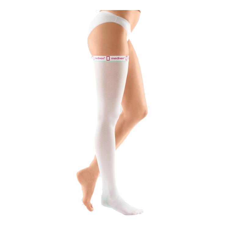 Calza antitrombo thrombexin h914 18 mmhg alla caviglia calza coscia autoreggente misura large coscia extra wide 1 paio