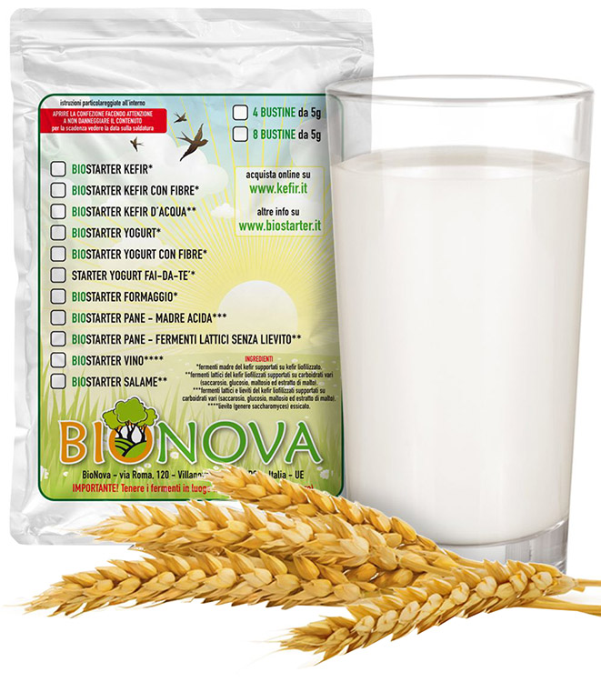 Biostarter per kefir 4 x 5 g