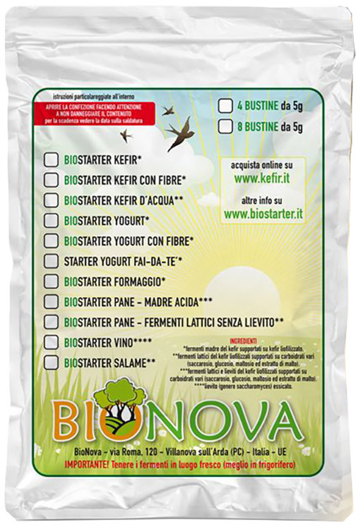 Biostarter per kefir d'acqua