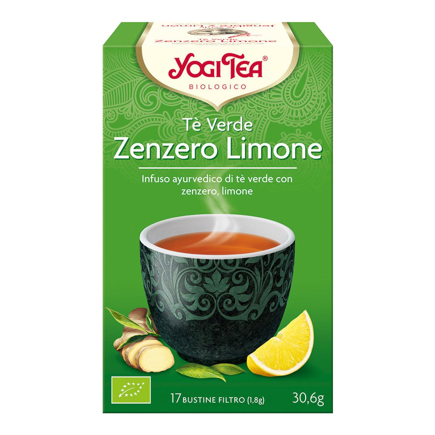Yogi tea te' verde/zenzero/limone bio 30,6 g