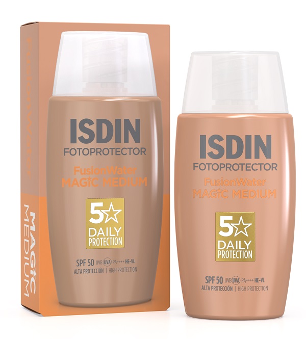 Isdin Fotoprotector Fusion Water Color SPF 50 Crema Solare Viso Colorata 50 ml
