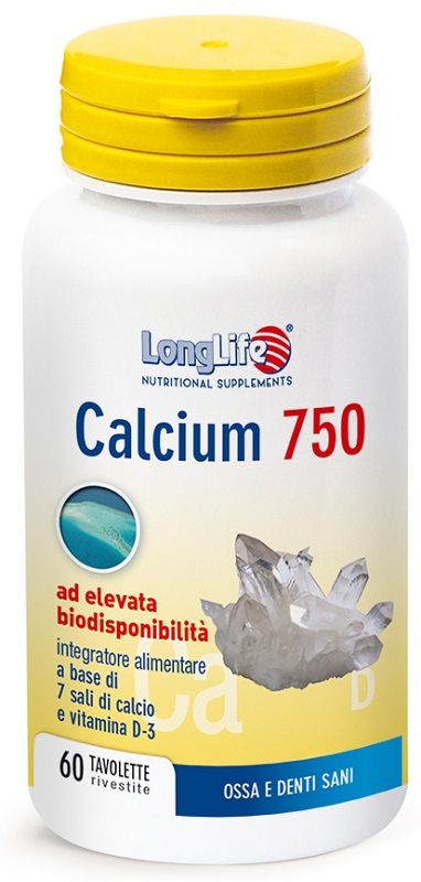Longlife calcium 750 mg 60 tavolette