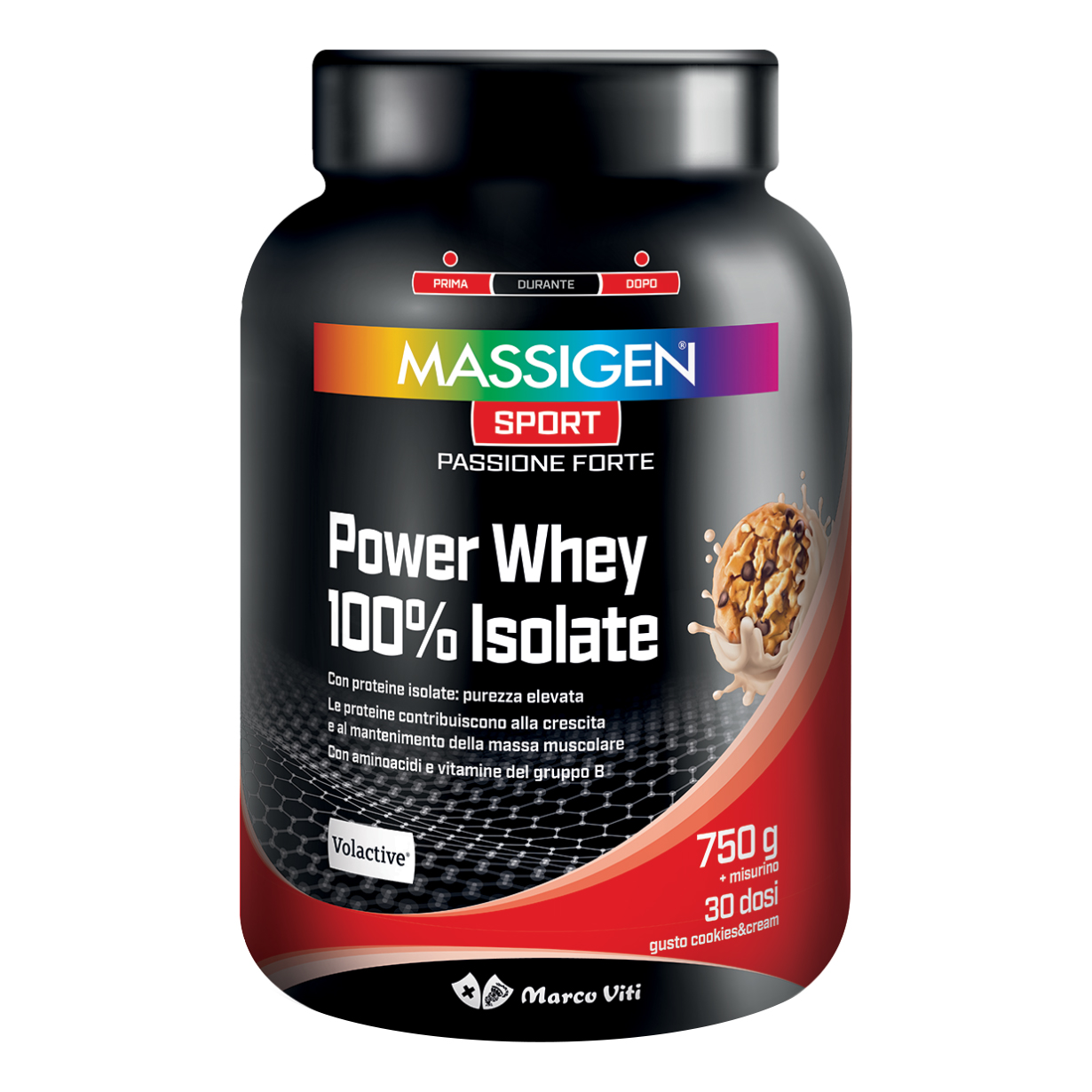 Massigen sport power whey isolate cookies 750 g