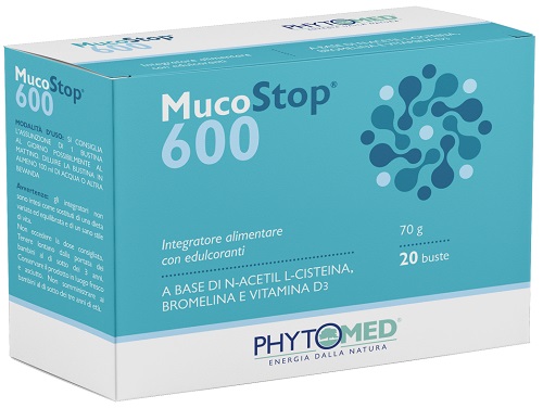 Mucostop 600mg 20 bustine da 3,5 g