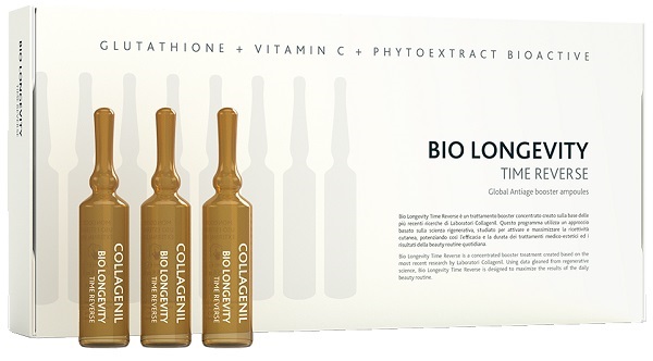 Collagenil bio longevity time reverse 8 fiale da 2,5 ml